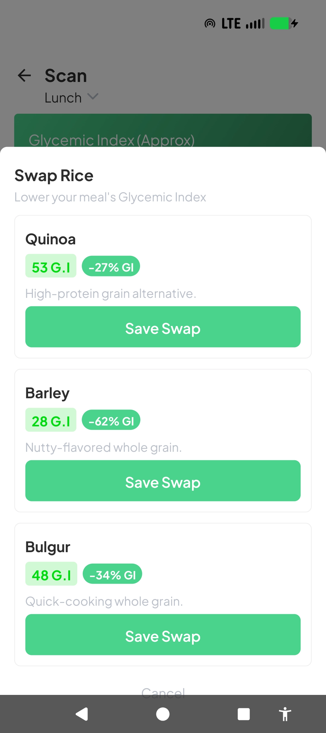 Swap reds for greens screenshot